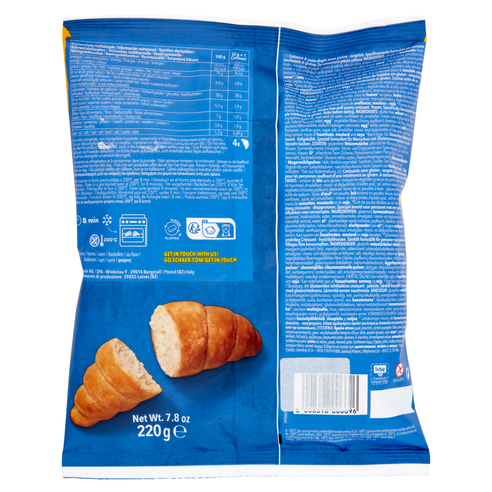 Sch&auml;r Croissant &agrave; la fran&ccedil;aise 4 x 55 g