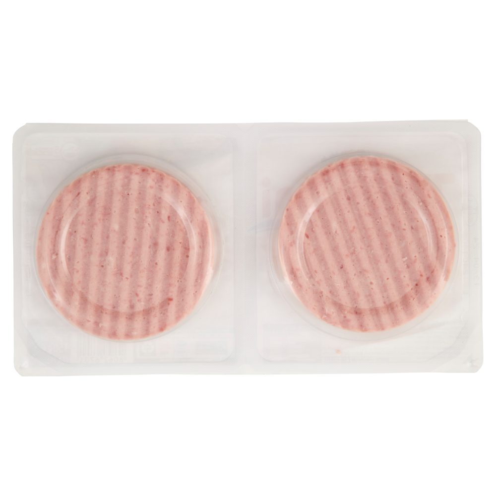 Teneroni Hamburger con Prosciutto Cotto e Parmigiano Reggiano 2 x 75 g