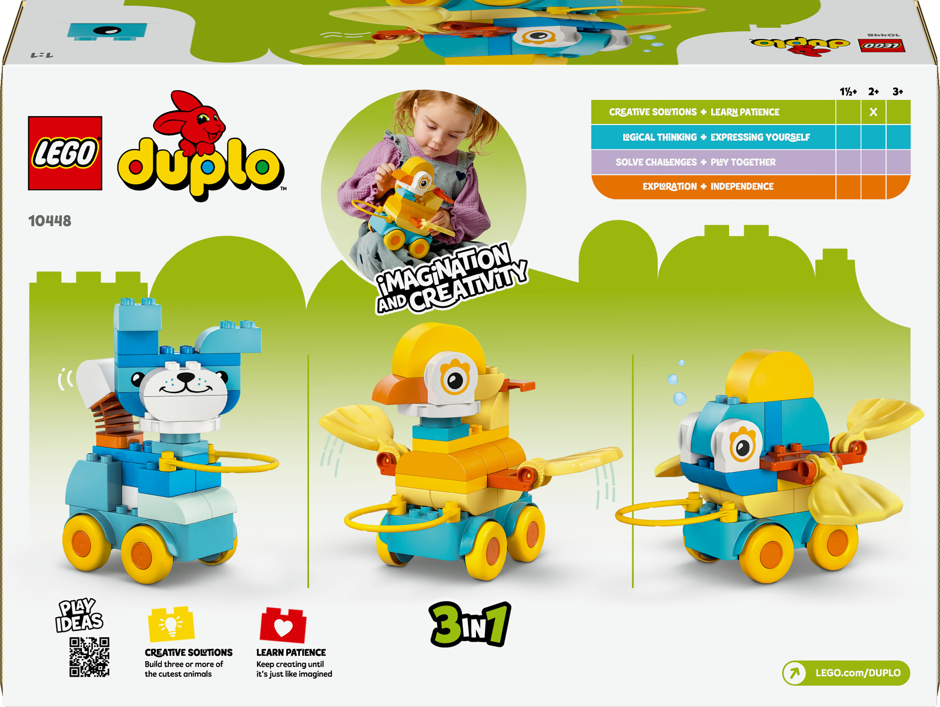 LEGO DUPLO Animali su ruote 3 in 1