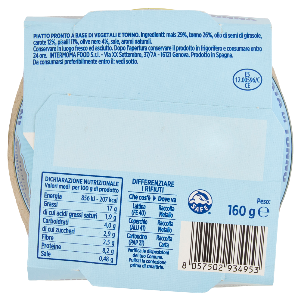 Costa de Arosa Insalatonna Mais e Piselli 160 g