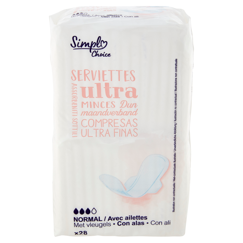 Simpl Choice Assorbenti Sottili Normal con ali 28 pz