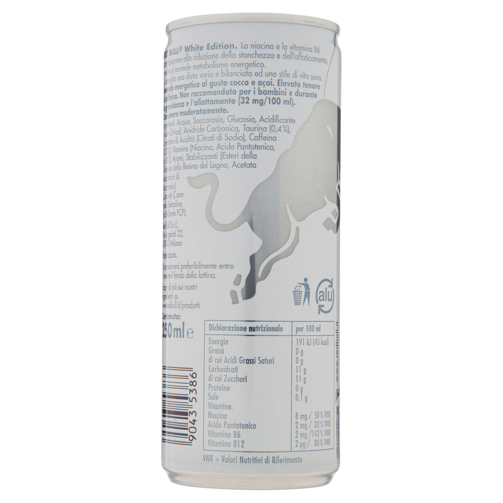 Red Bull Energy Drink, Gusto Cocco A&ccedil;a&iacute;, 250 ml