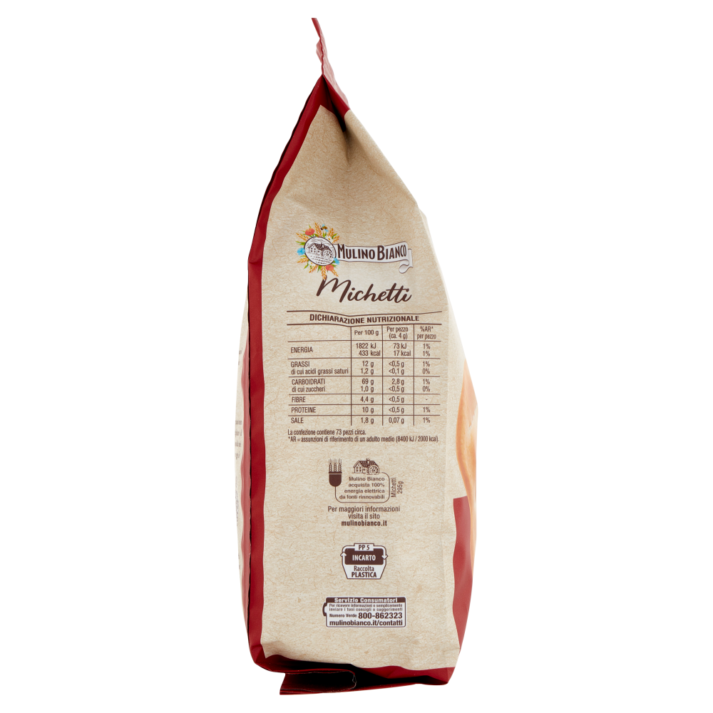 Mulino Bianco Michetti Pani Croccanti con Farina Sostenibile 295g