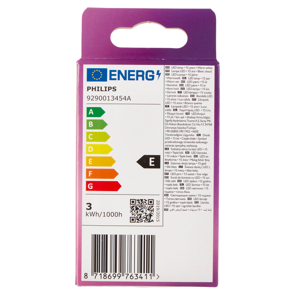 Philips Led sfera vetro 25W E14 2700K