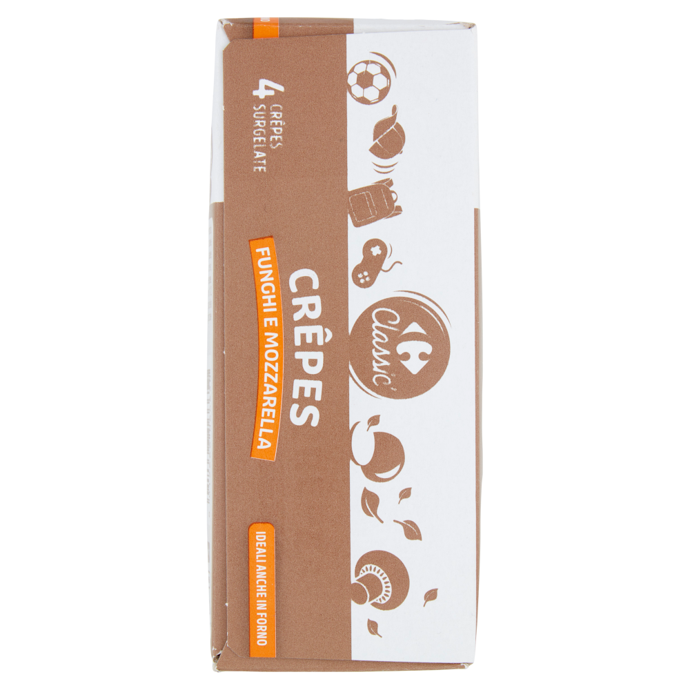Carrefour Classic Crêpes Funghi e Mozzarella Surgelate 4 x 62,5 g