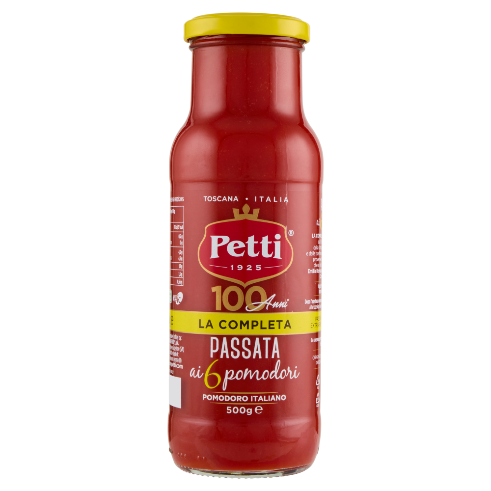 Petti "La Completa" - Passata ai 6 pomodori- Pomodoro Italiano 500 g