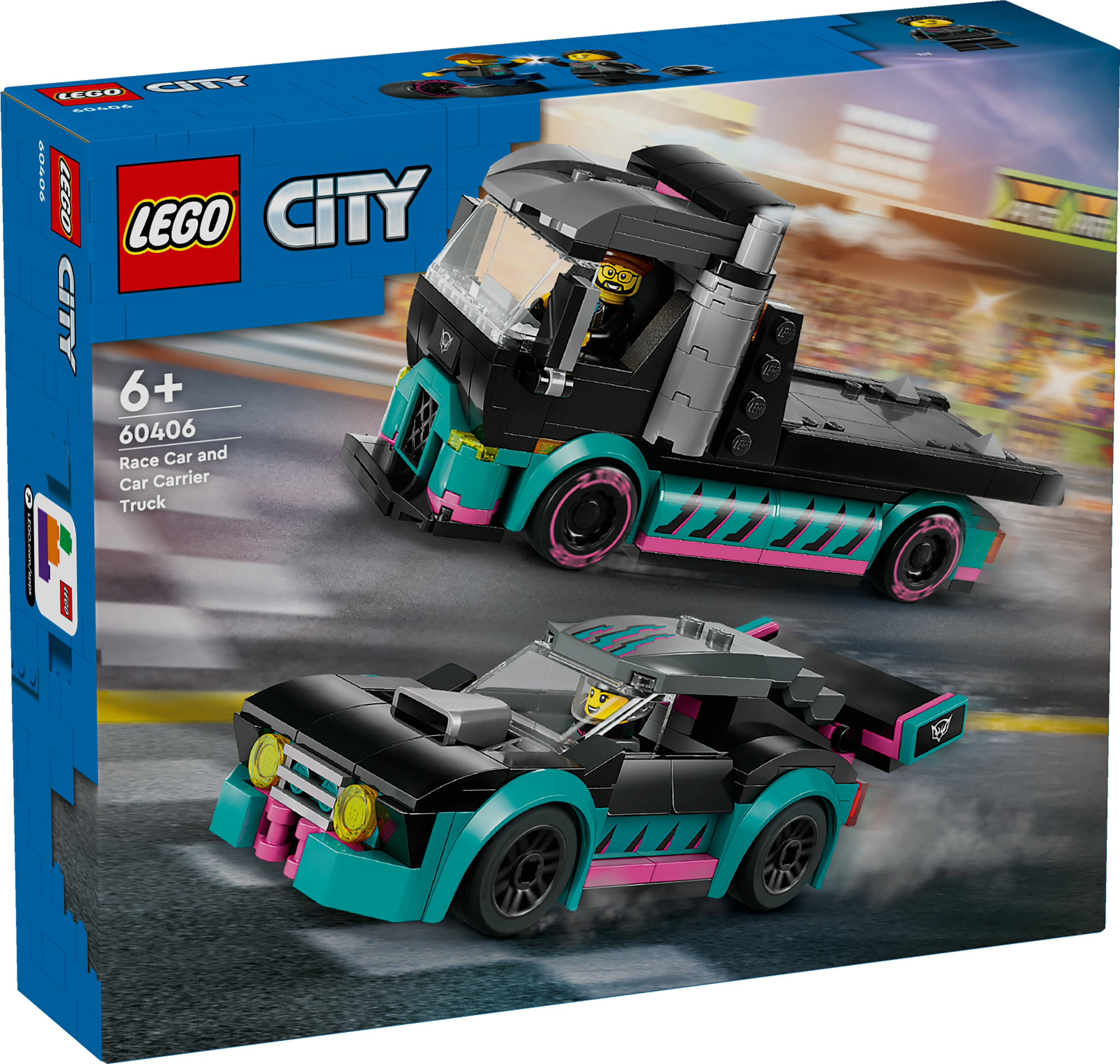 LEGO City Auto da corsa e trasportatore