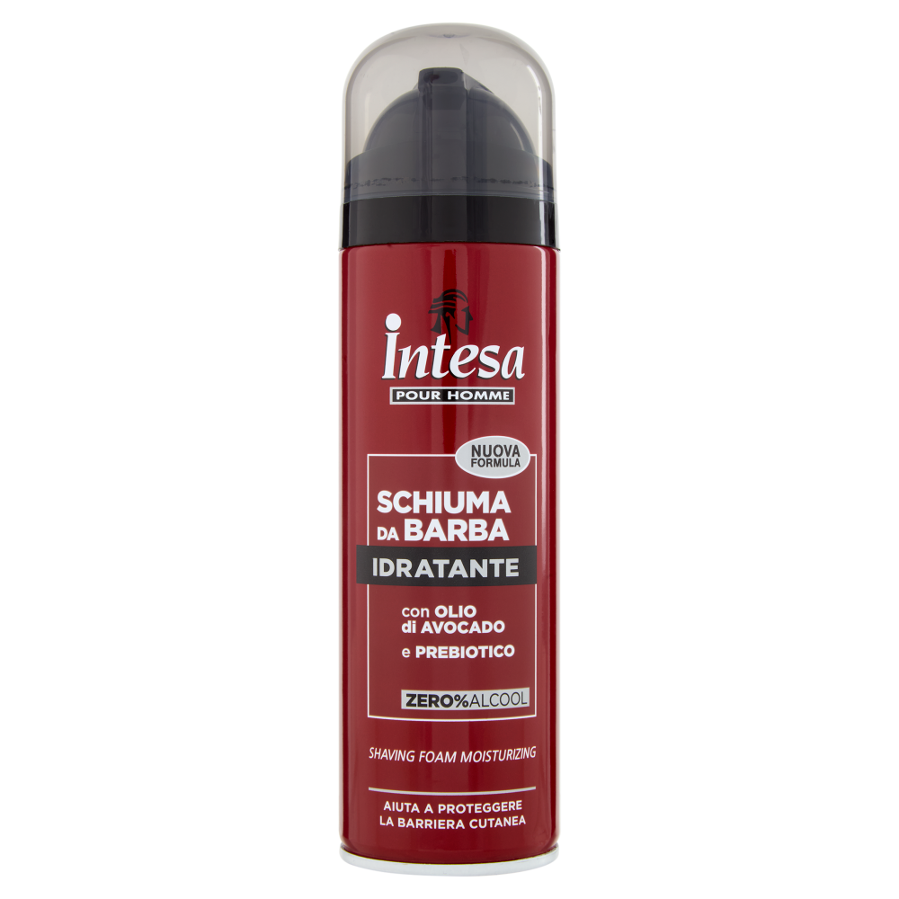 Intesa Pour Homme Schiuma da Barba Idratante con Olio di Avocado e Prebiotico 300 mL