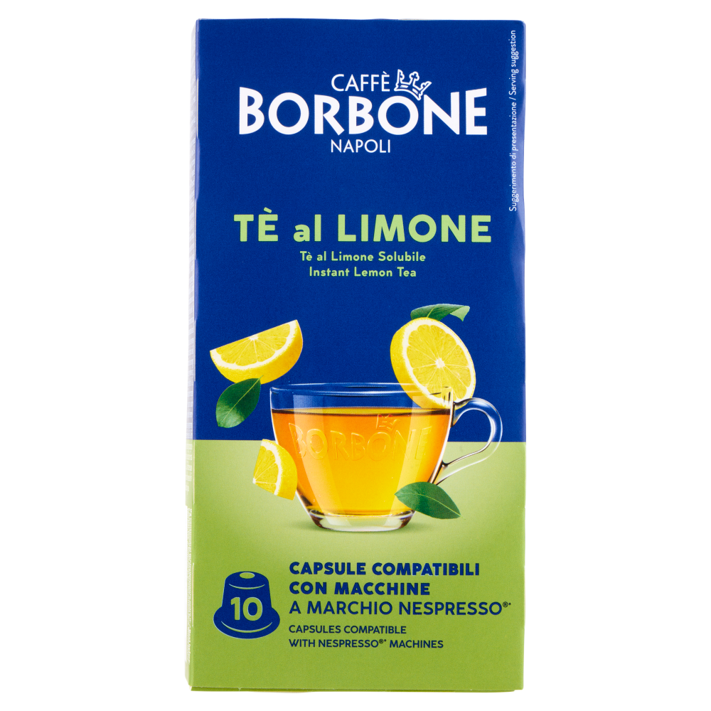 Caff&egrave; Borbone T&egrave; al Limone Capsule Compatibili Nespresso* 10 x 9 g