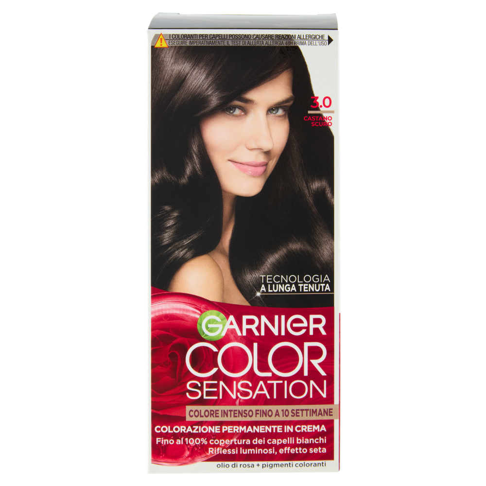 Garnier Color Sensation Colorazione Permanente in Crema 3.0 Castano Scuro