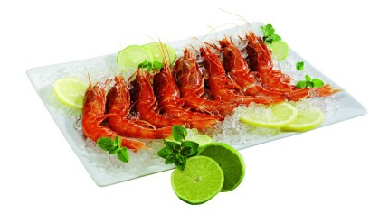 Gamberi Argentini Decongelati pescati Oceano Atlantico con reti da traino