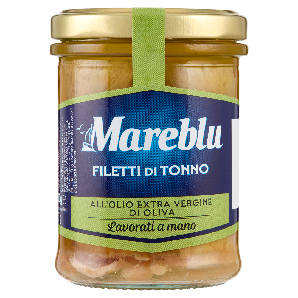 Mareblu Filetti di Tonno all'Olio Extra Vergine di Oliva 180 g