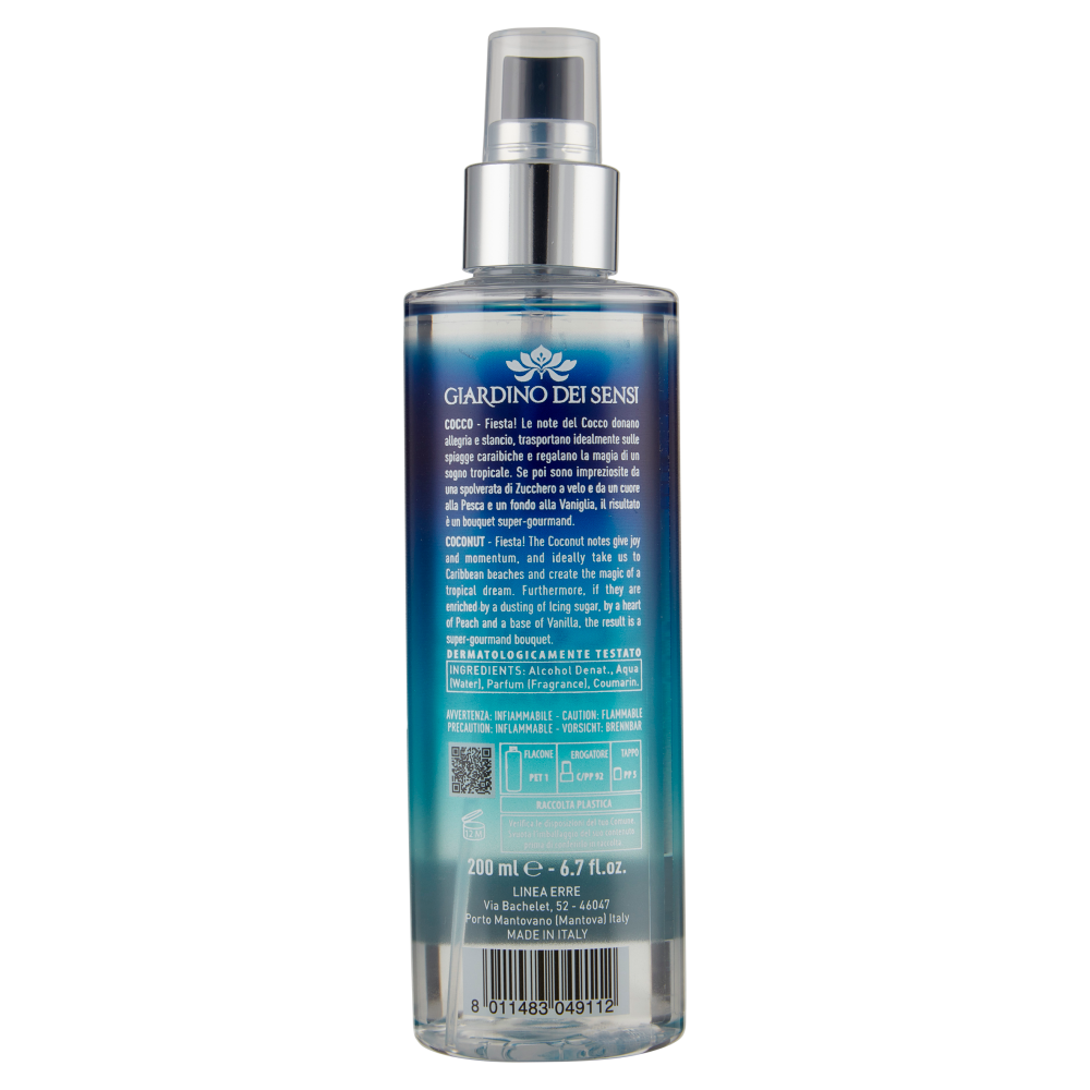 Giardino dei Sensi Acqua Corpo Profumata Acqua di Cocco 200 ml