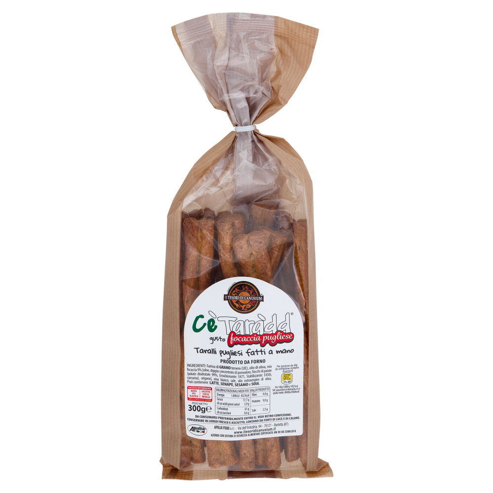 C&egrave; Tar&agrave;dd gusto focaccia pugliese 300 g