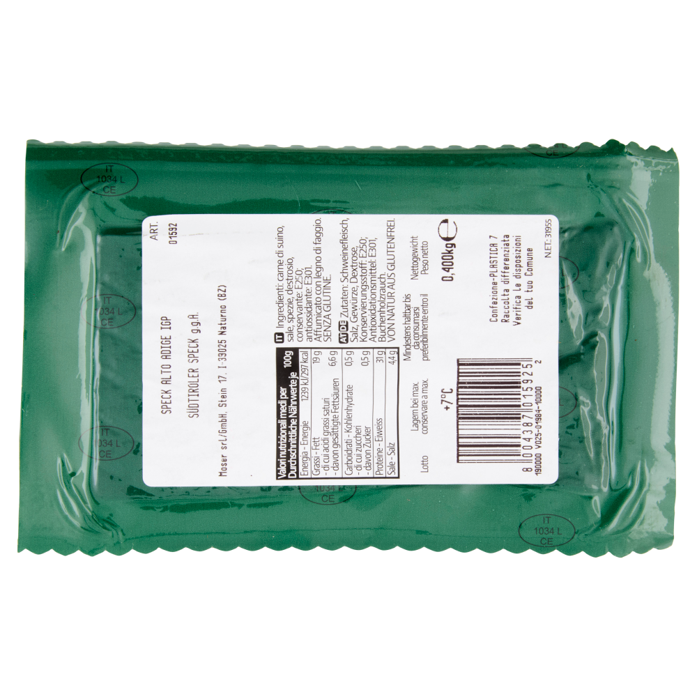 Moser Speck Alto Adige IGP 0,400 kg