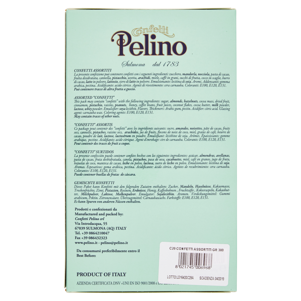 Confetti Pelino Confetti Assortiti 300 g