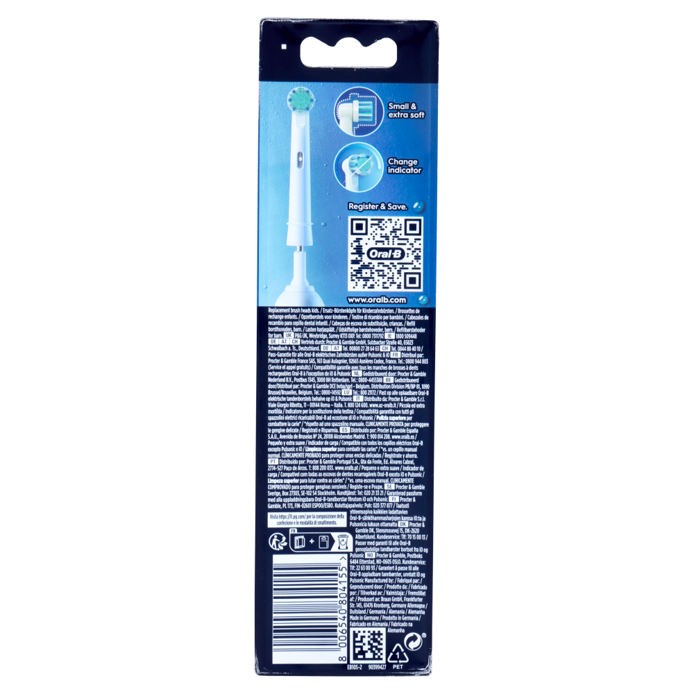 Oral-B Testine di Ricambio per Spazzolino Elettrico Marvel Spider-Man 2 pz