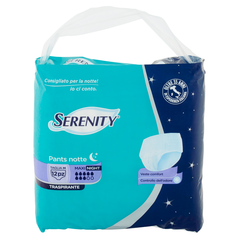 Serenity Pants notte Traspirante Maxi Night Taglia M 12 pz
