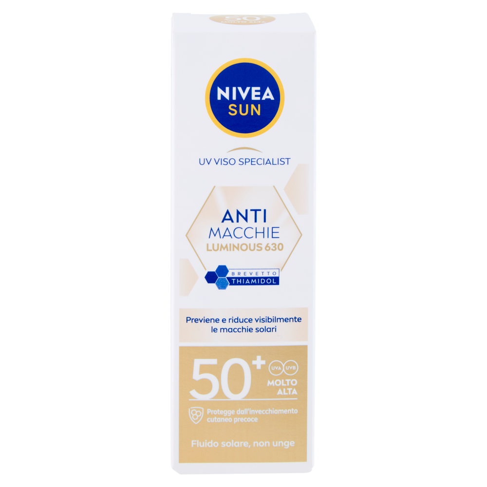 Nivea Sun UV Viso Specialist Anti Macchie Lumionous 630 50+ Molto Alta Fluido solare 40 ml