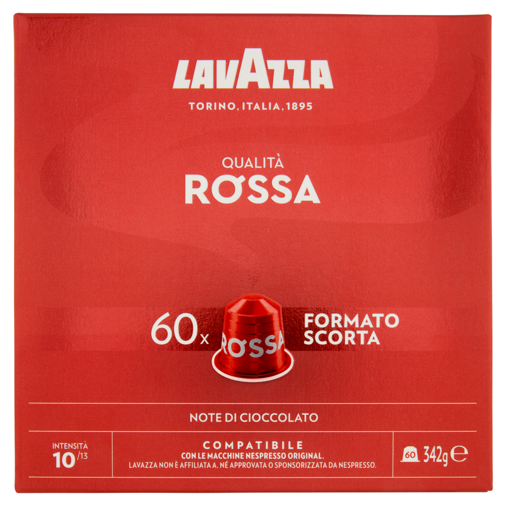 Lavazza Qualità Rossa Compatibile con Nespresso Original 60 Capsule 342 g