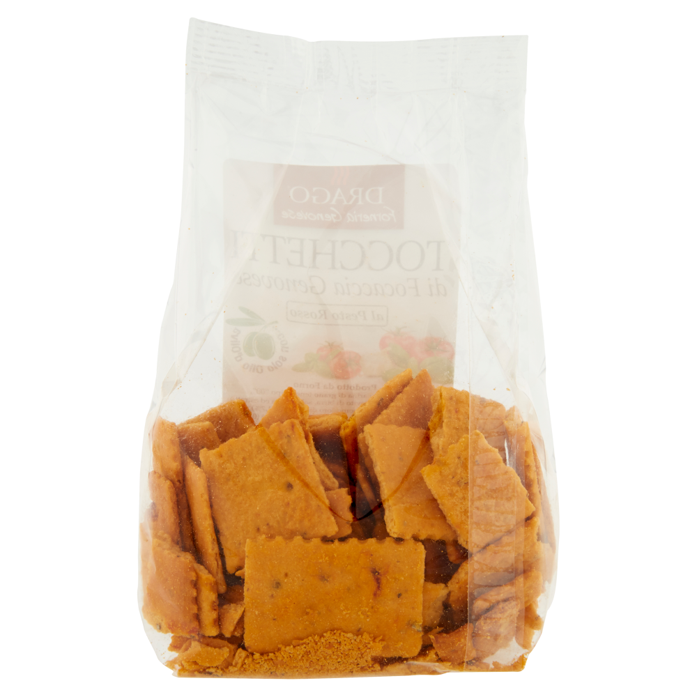 Drago Tocchetti di Focaccia Genovese al Pesto Rosso 150 g