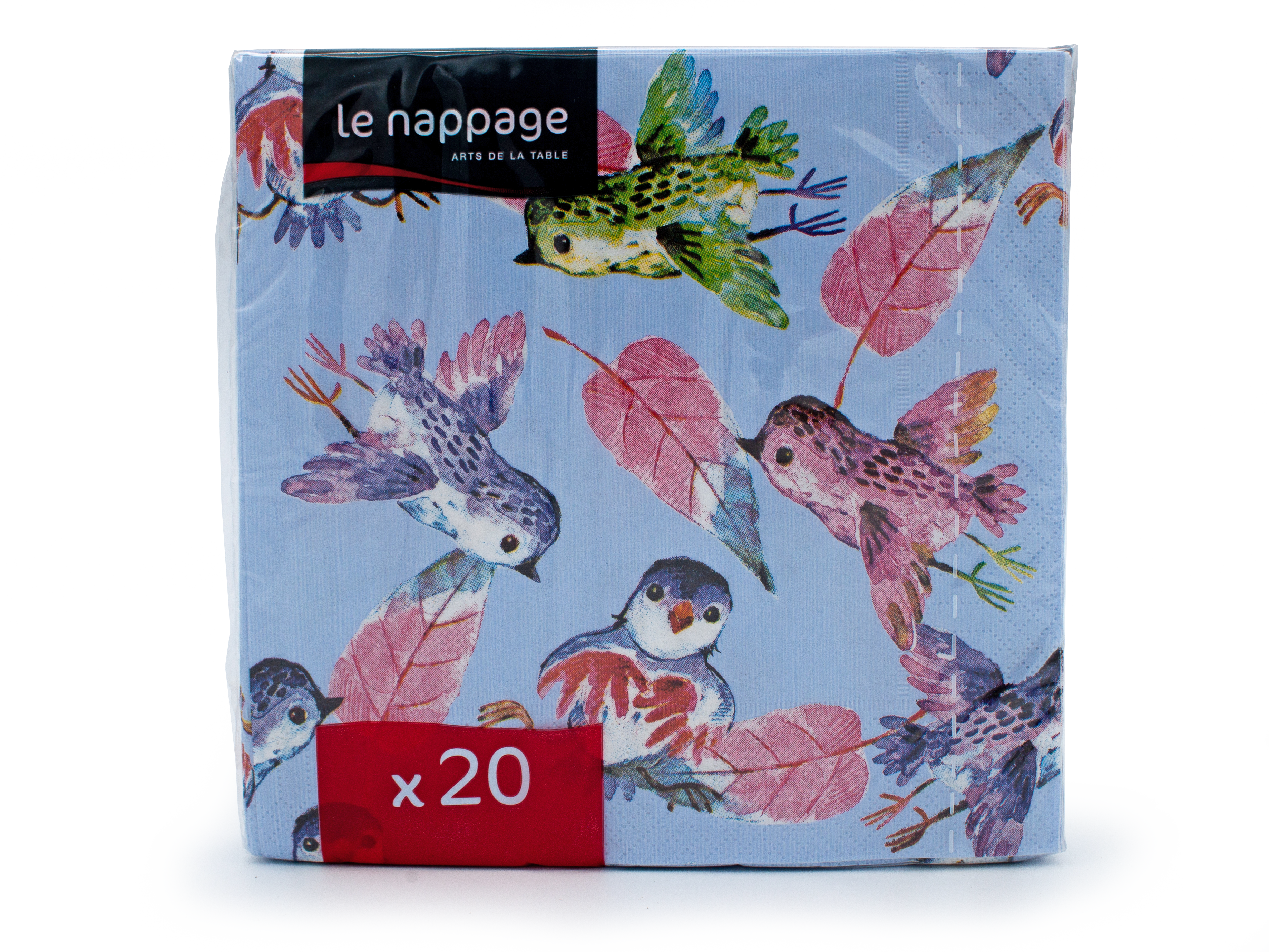 20 tovaglioli 33x33 3 veli Country Birds
