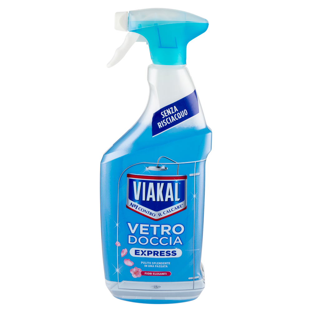 Viakal Vetro Doccia Express Fiori Eleganti 720 ml