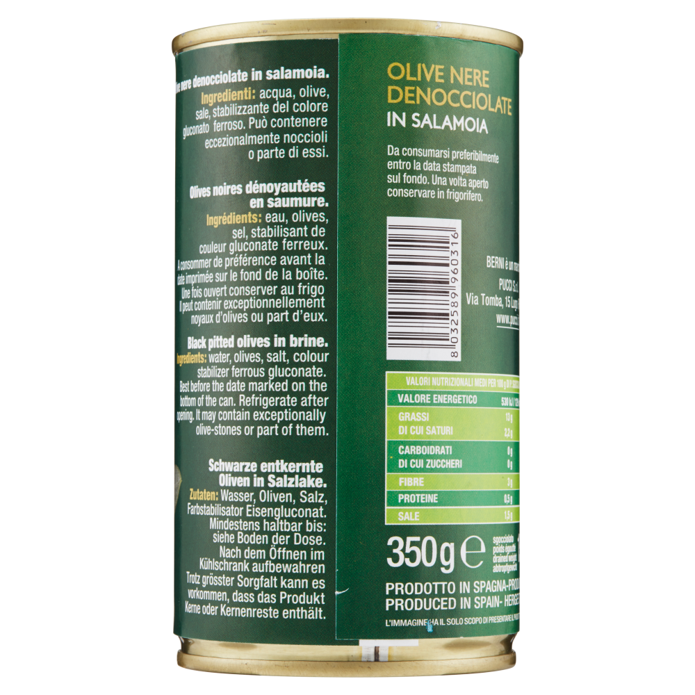 Berni Olive Brunelle Denocciolate 350 g