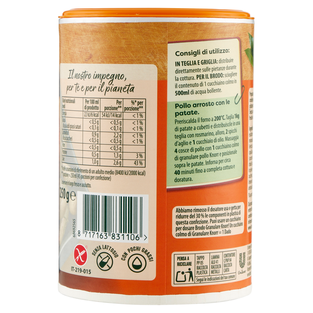 Knorr Brodo Granulare Pollo 250 g