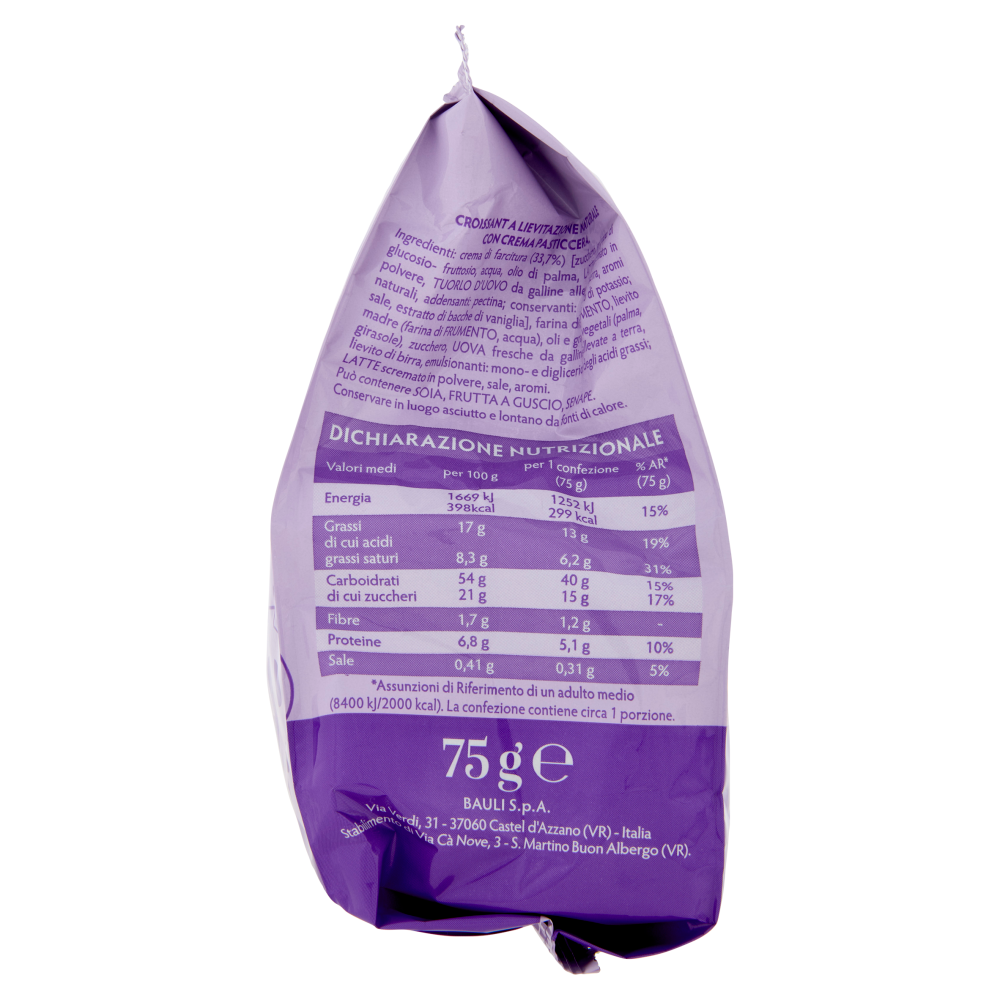 Bauli Mini Croissant Classico Crema con Vaniglia del Madagascar 75 g