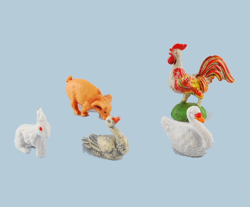Carrefour Busta 5 Pz Animali cm.10 Plastica