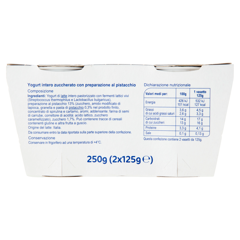 Carrefour Classic Yogurt Cremoso Pistacchio 2 x 125 g