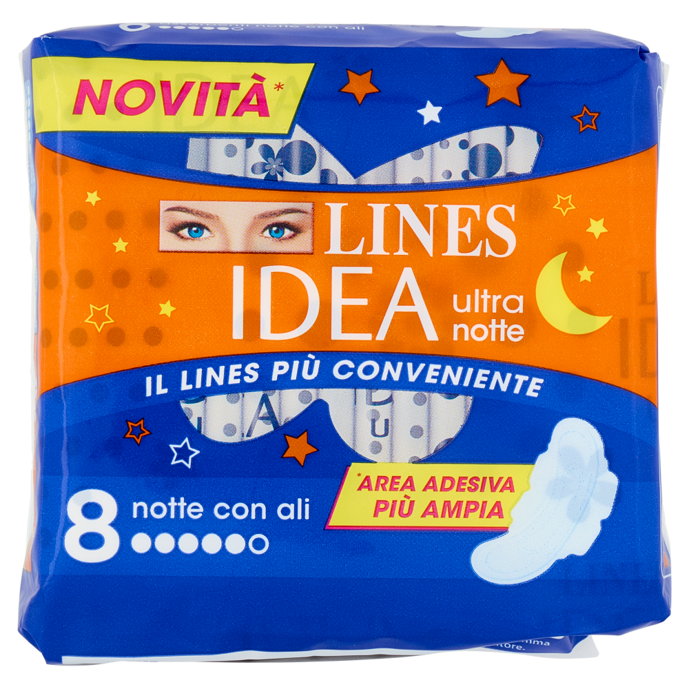 Lines Idea ultra notte con ali 8 pz