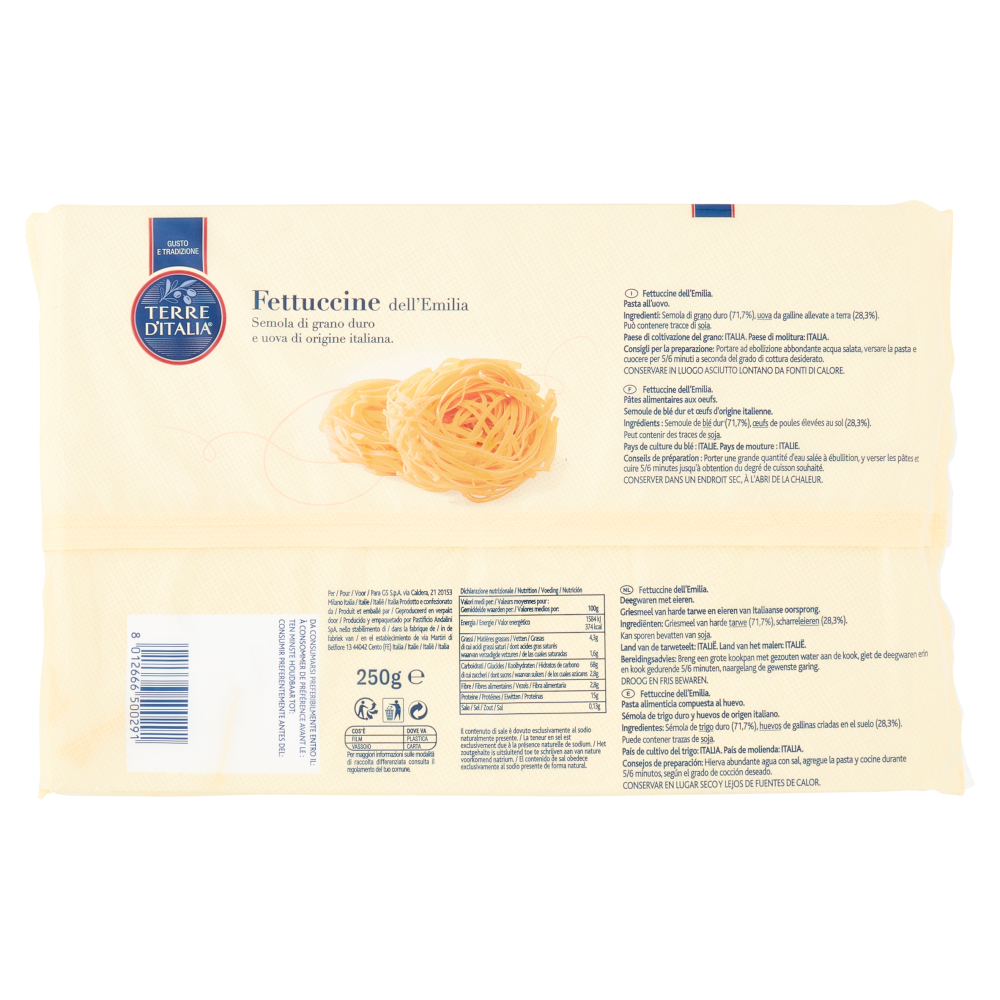 Terre d'Italia Fettuccine dell'Emilia 250 g