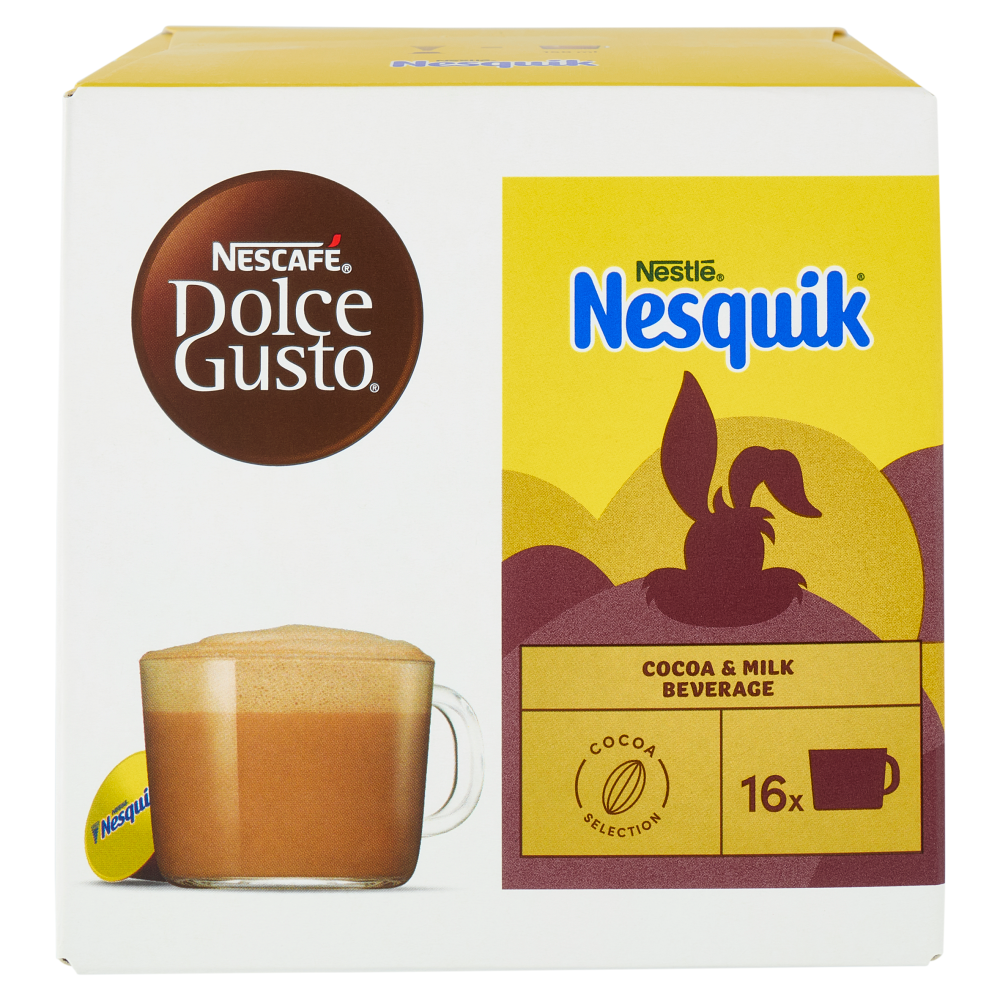 NESCAFÉ DOLCE GUSTO Nesquik Bevanda gusto Cioccolato 16 Capsule 256g