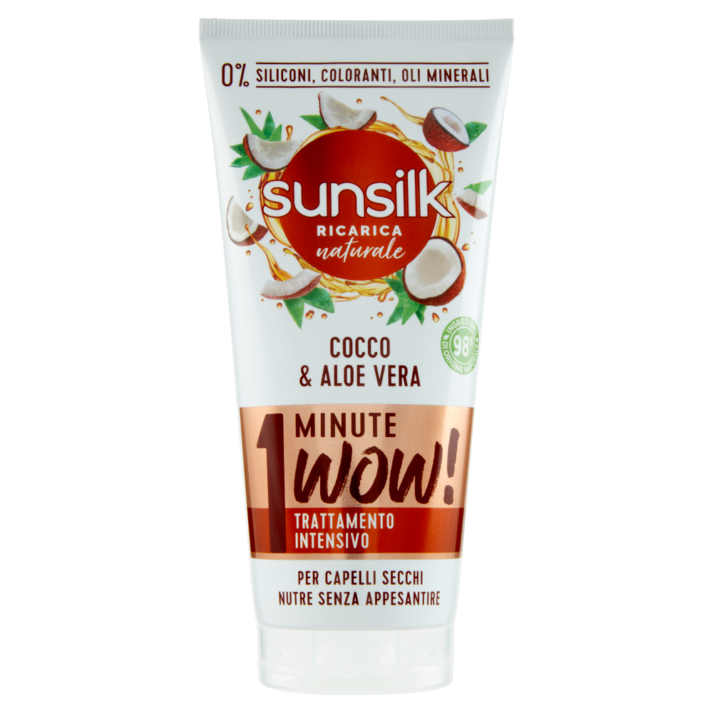 sunsilk Ricarica naturale Cocco & Aloe Vera 1 Minute Wow! Trattamento Intensivo 180 mL