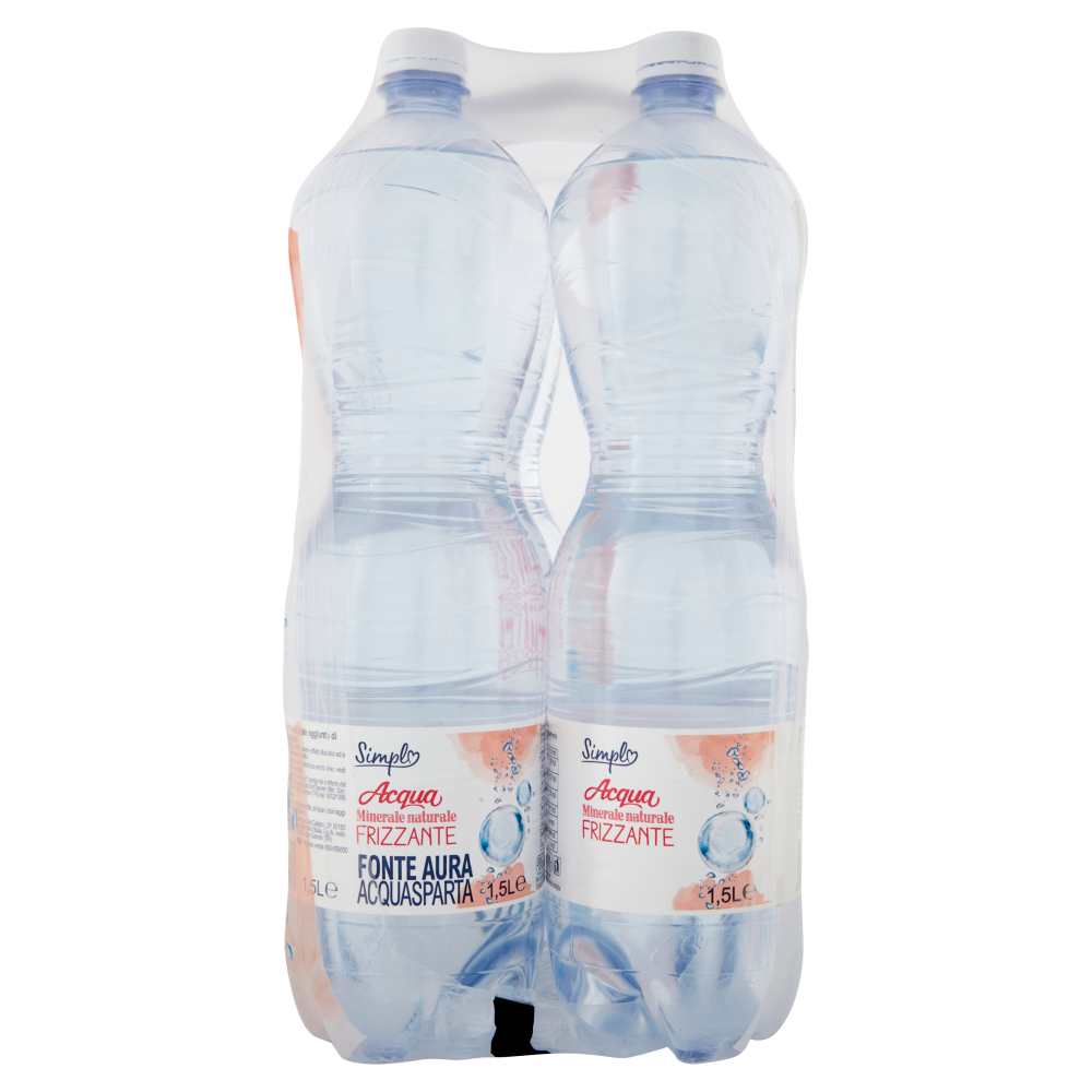 Simpl Acqua Minerale naturale Frizzante 6 x 1,5 L