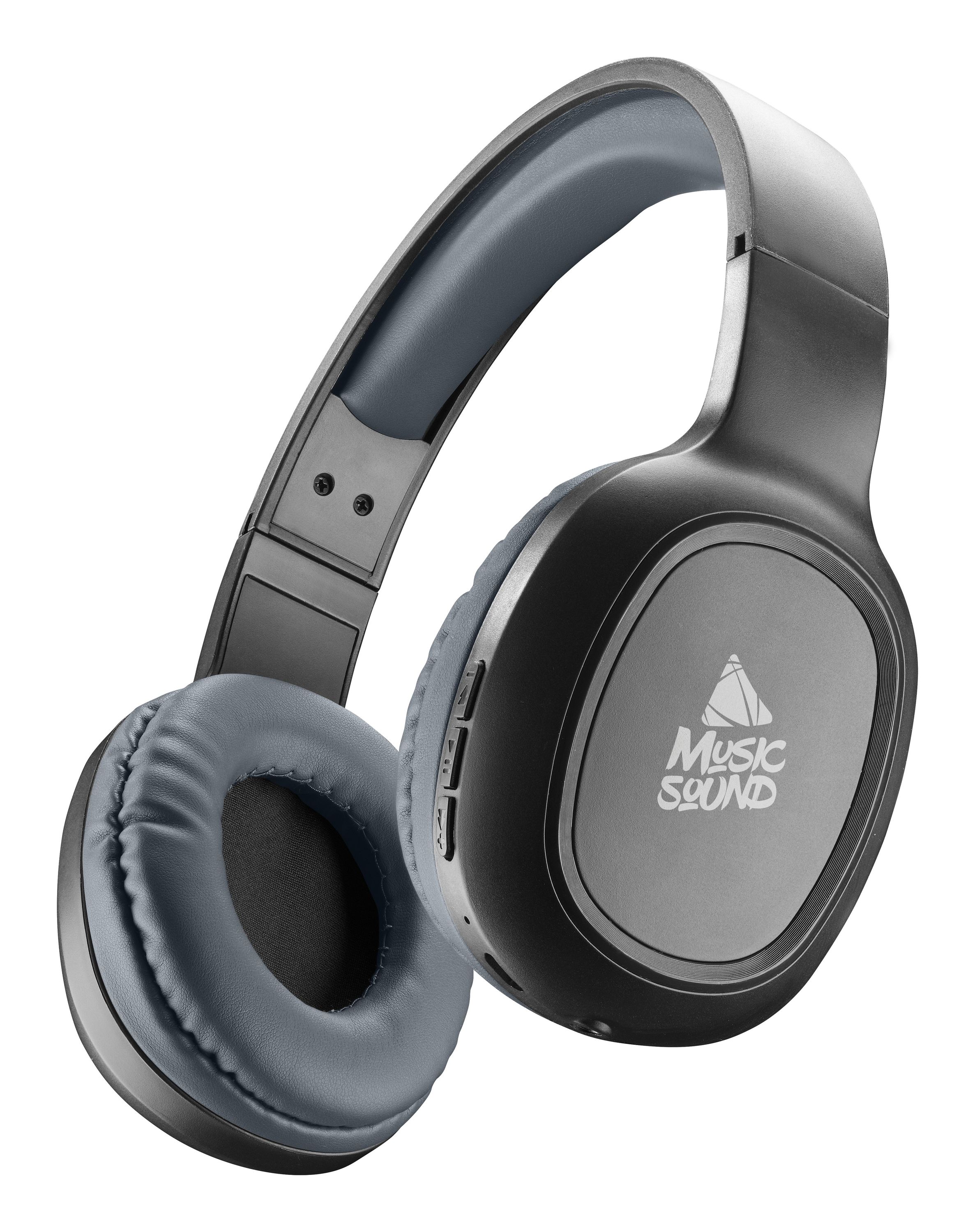 Music Sound Basic Cuffia on-ear Bluetooth dotata di remote control e microfono