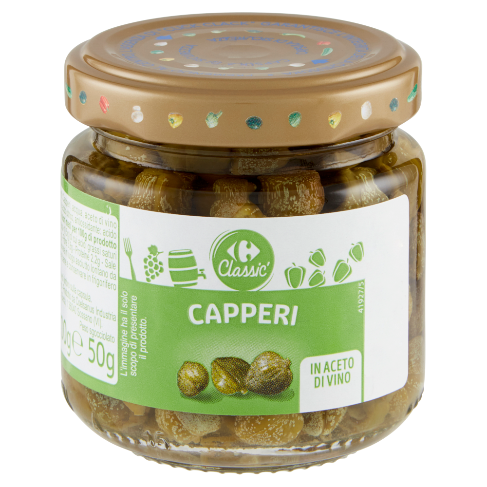 Carrefour Classic Capperi in Aceto di Vino 100 g