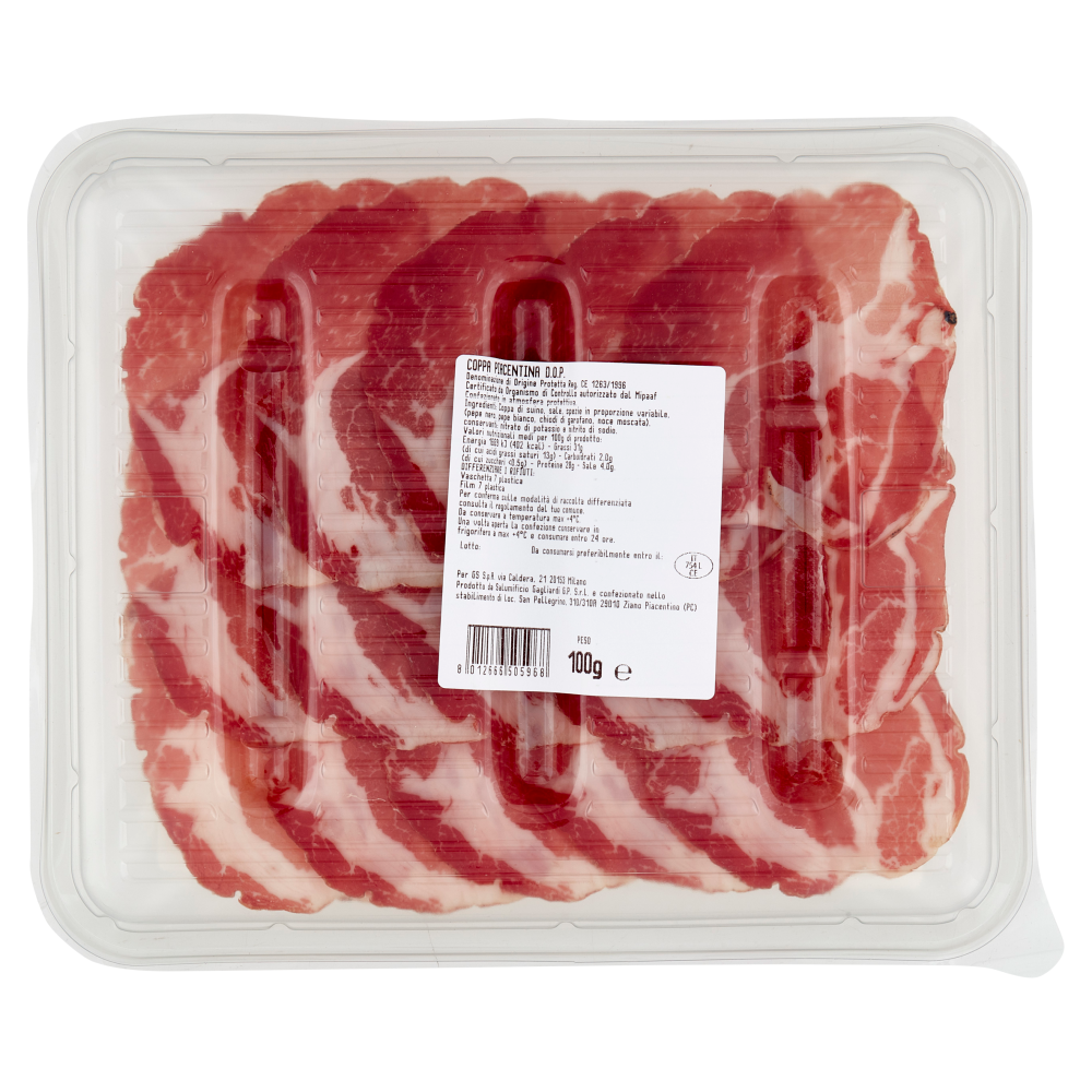 Terre d'Italia Coppa Piacentina DOP 100 g