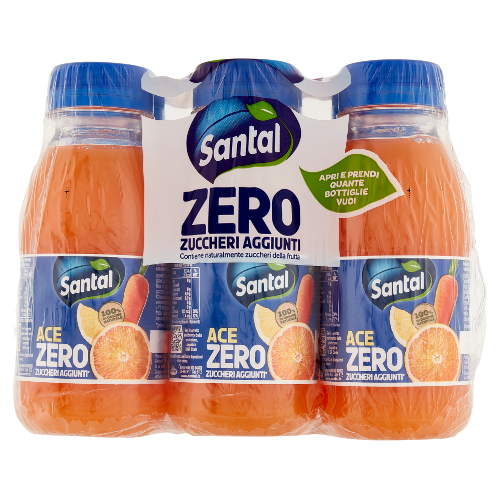 Santal ACE Zero Zuccheri Aggiunti 6 x 250 ml