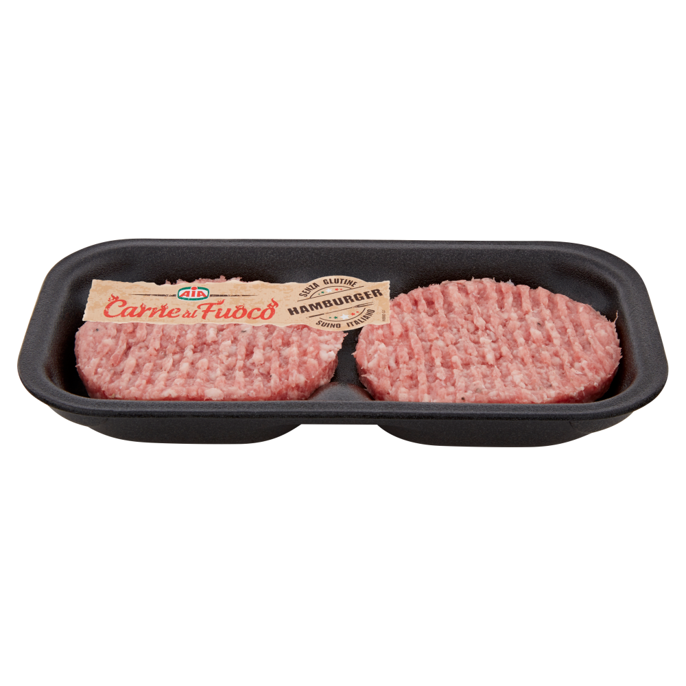 Aia Carne al Fuoco Hamburger di Puro Suino 0,200 kg