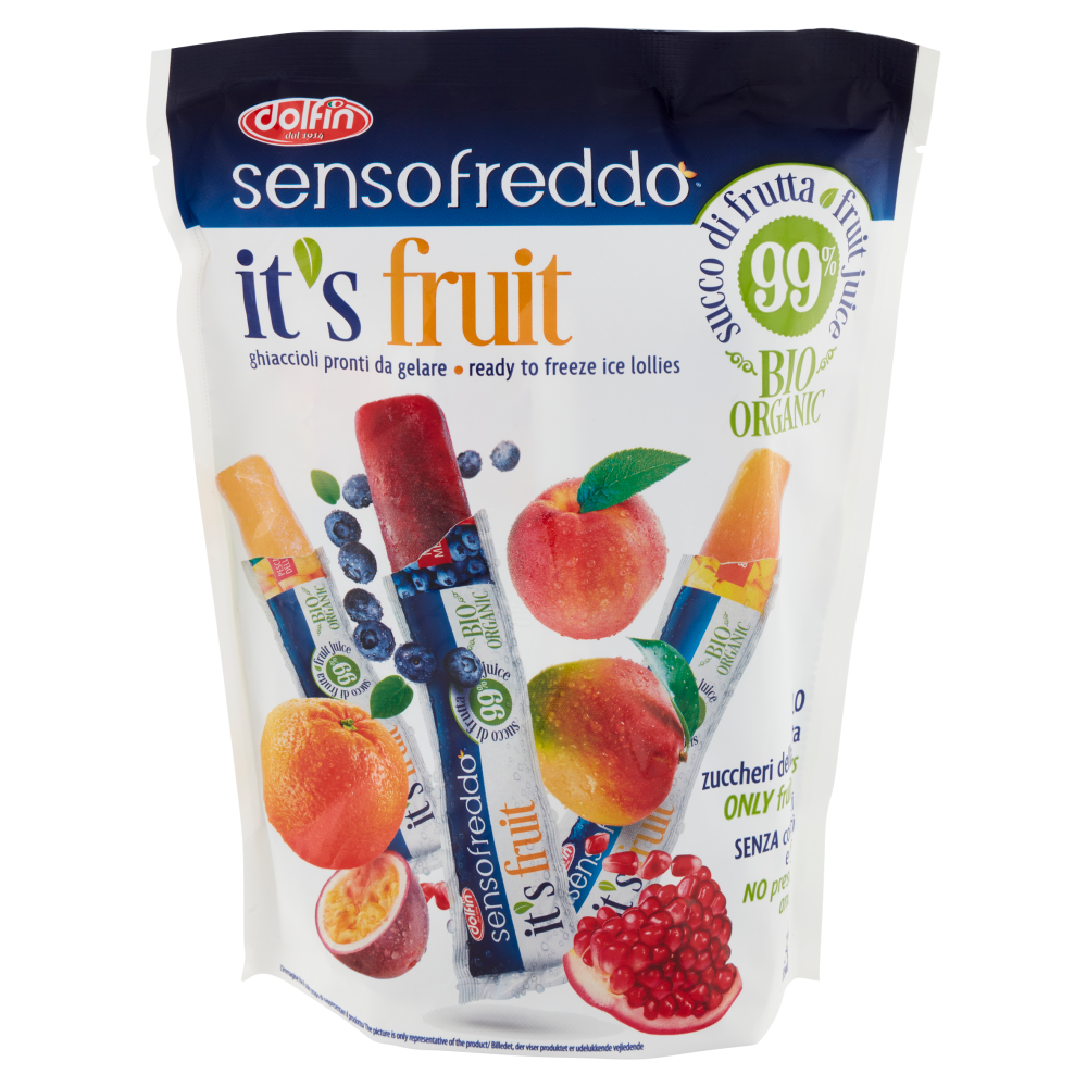 dolfin sensofreddo it's fruit Bio Organic ghiaccioli pronti da gelare 10 x 40 ml