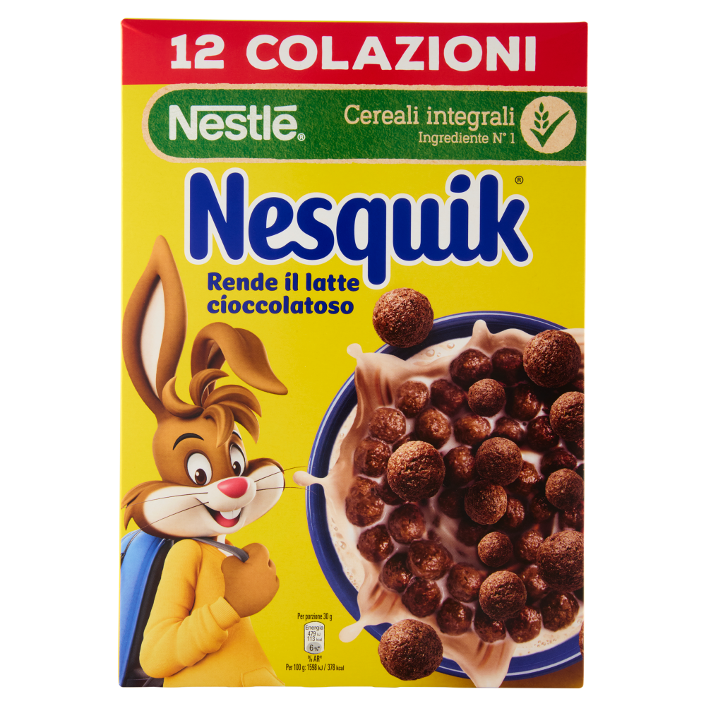 NESQUIK Palline con Cereali Integrali al Cacao 375g