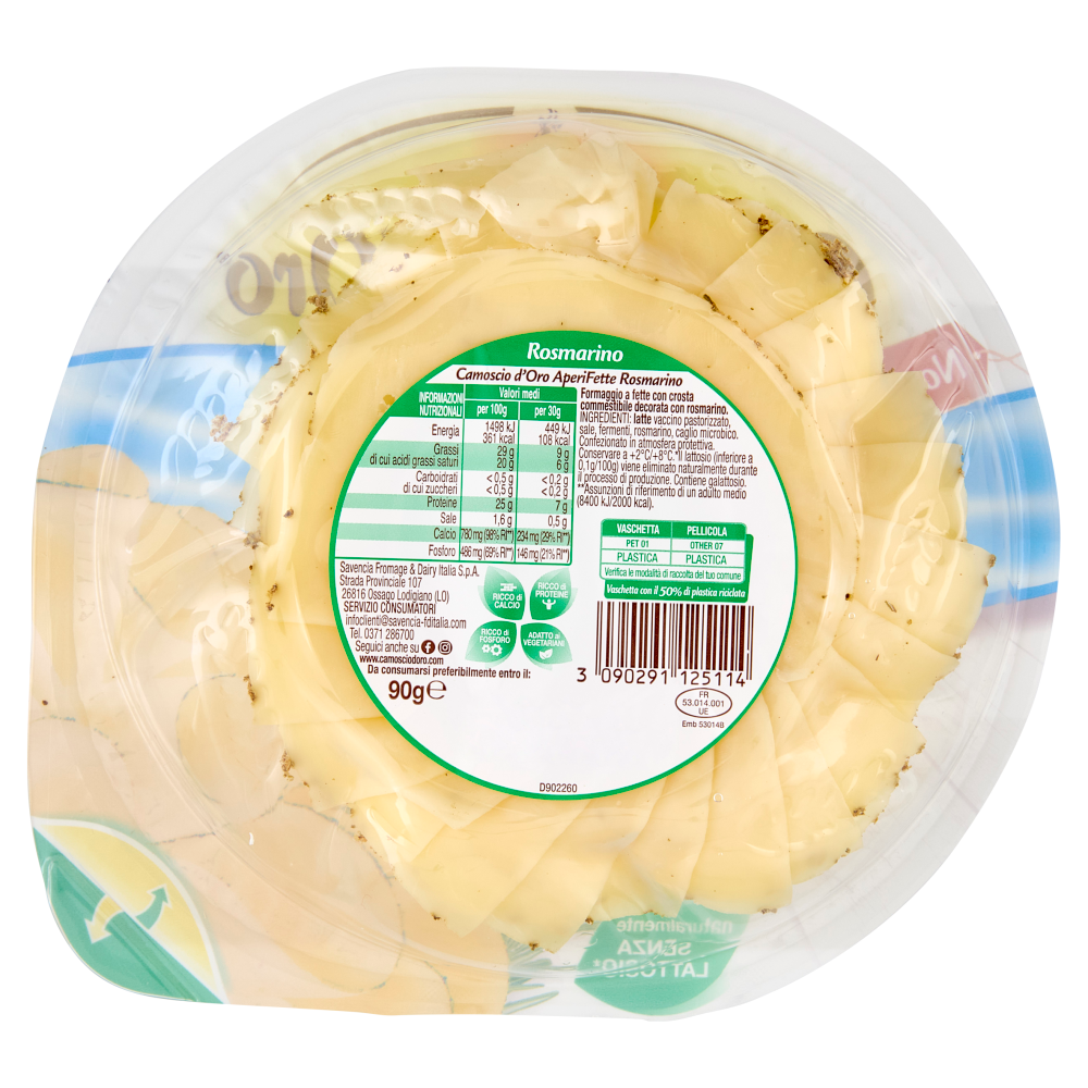 Camoscio d'Oro AperiFette Rosmarino 90 g