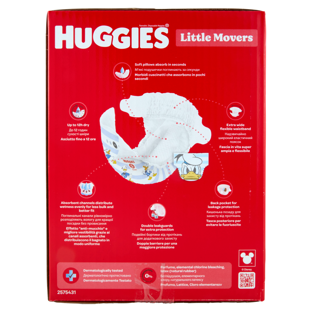 Huggies Little Movers Pannolini 5 11-25 Kg 126 pz