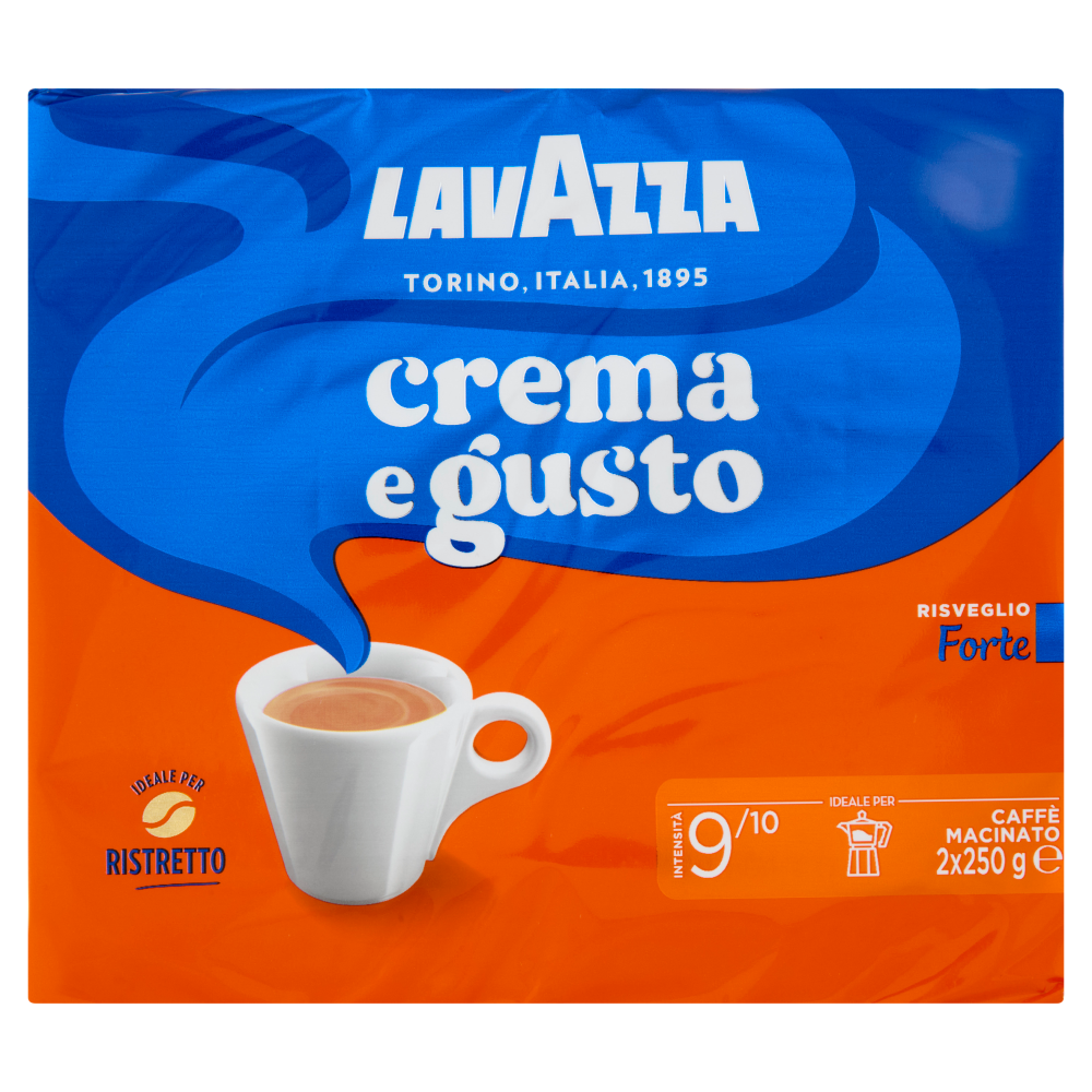 Lavazza crema e gusto Forte Caffè Macinato 2 x 250 g