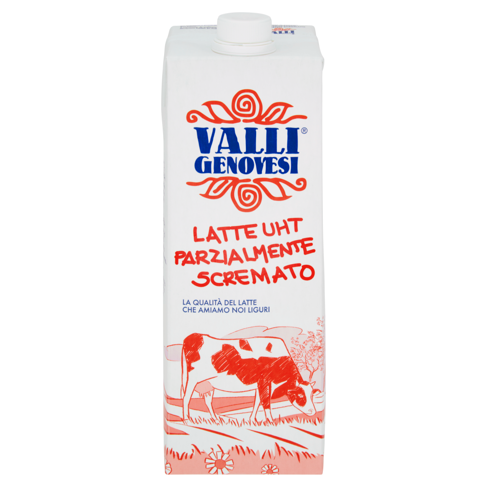 Valli Genovesi Latte UHT Parzialmente Scremato 1000 ml