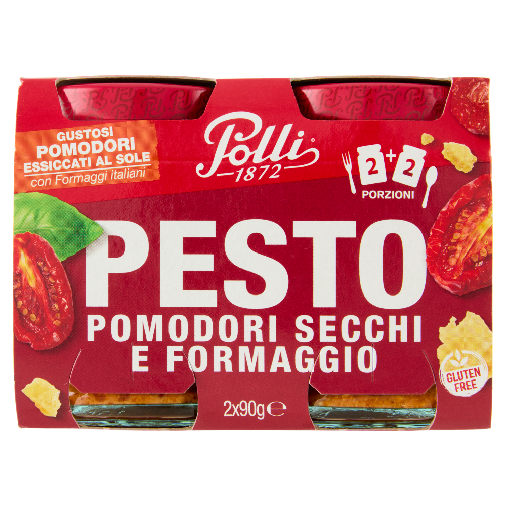 Polli Pesto Pomodori Secchi e Formaggio 2 x 90 g