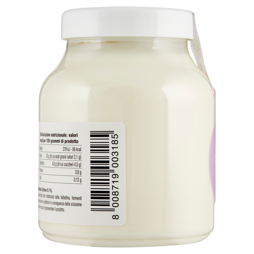AlpiYo Yogurt di Valtellina Senza Lattosio Intero Naturale 500 g